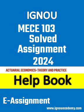IGNOU MECE 103 Solved Assignment 2024